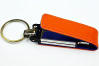 USB flash disk duo koža 8 GB oranž-modrá zn. PROPAG